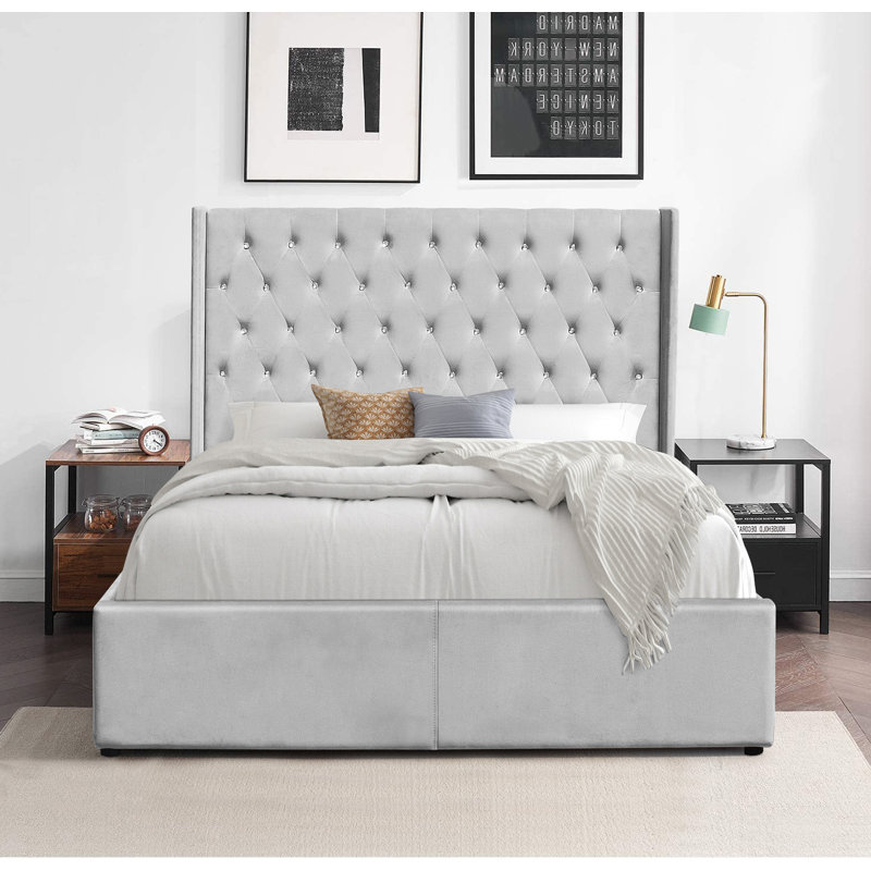 Rosdorf Park Lynnea Upholstered Ottoman Bed Wayfair.co.uk